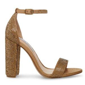 steve madden bronze crystal heels